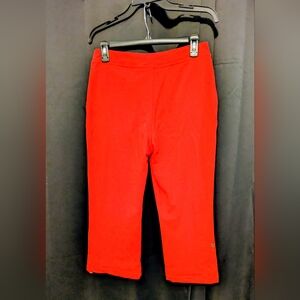 Coral Bay Red Cuffed Pants Woman's Small
